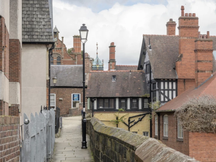 Chester City Walls – Close to Eastgate Clock