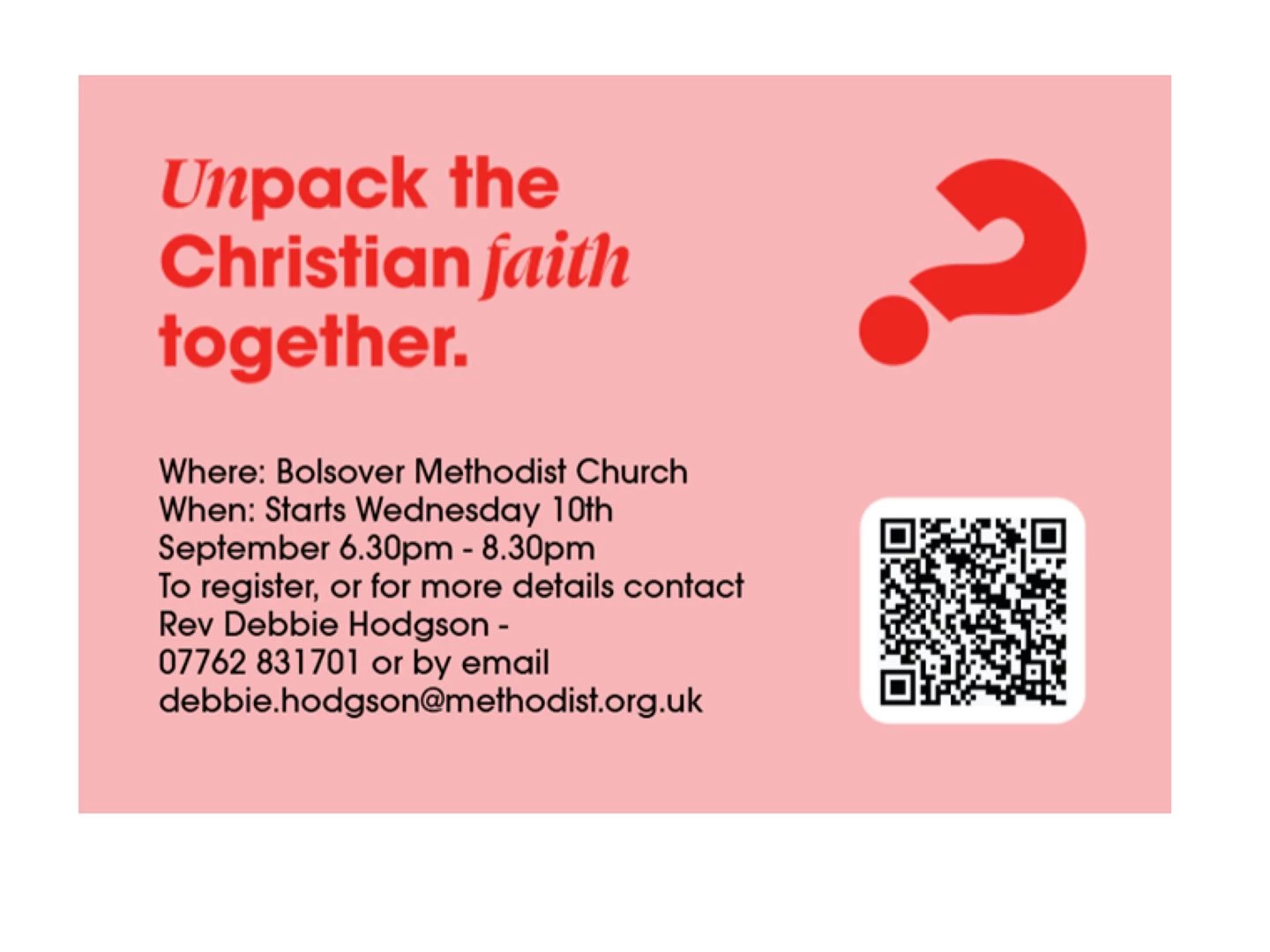 bolsover alpha course details