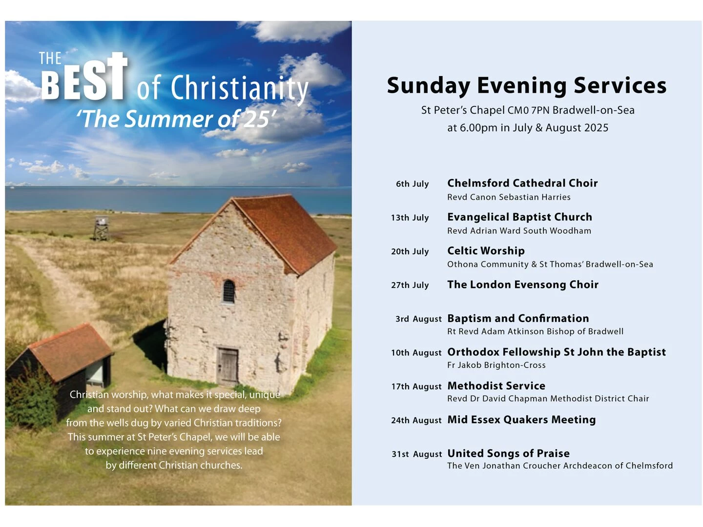 bradwell chapel service poster 17