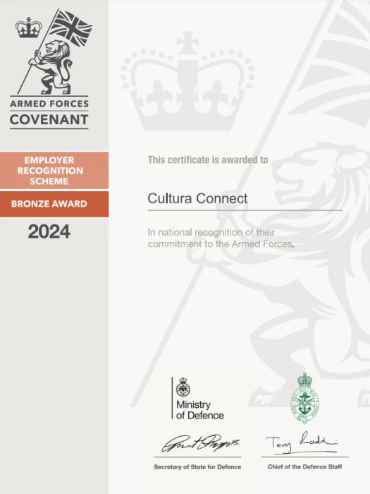 bronze award certificate