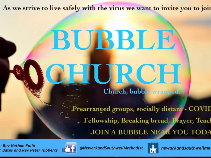bubble church flyer