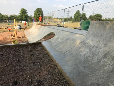 burwell skatepark under construction