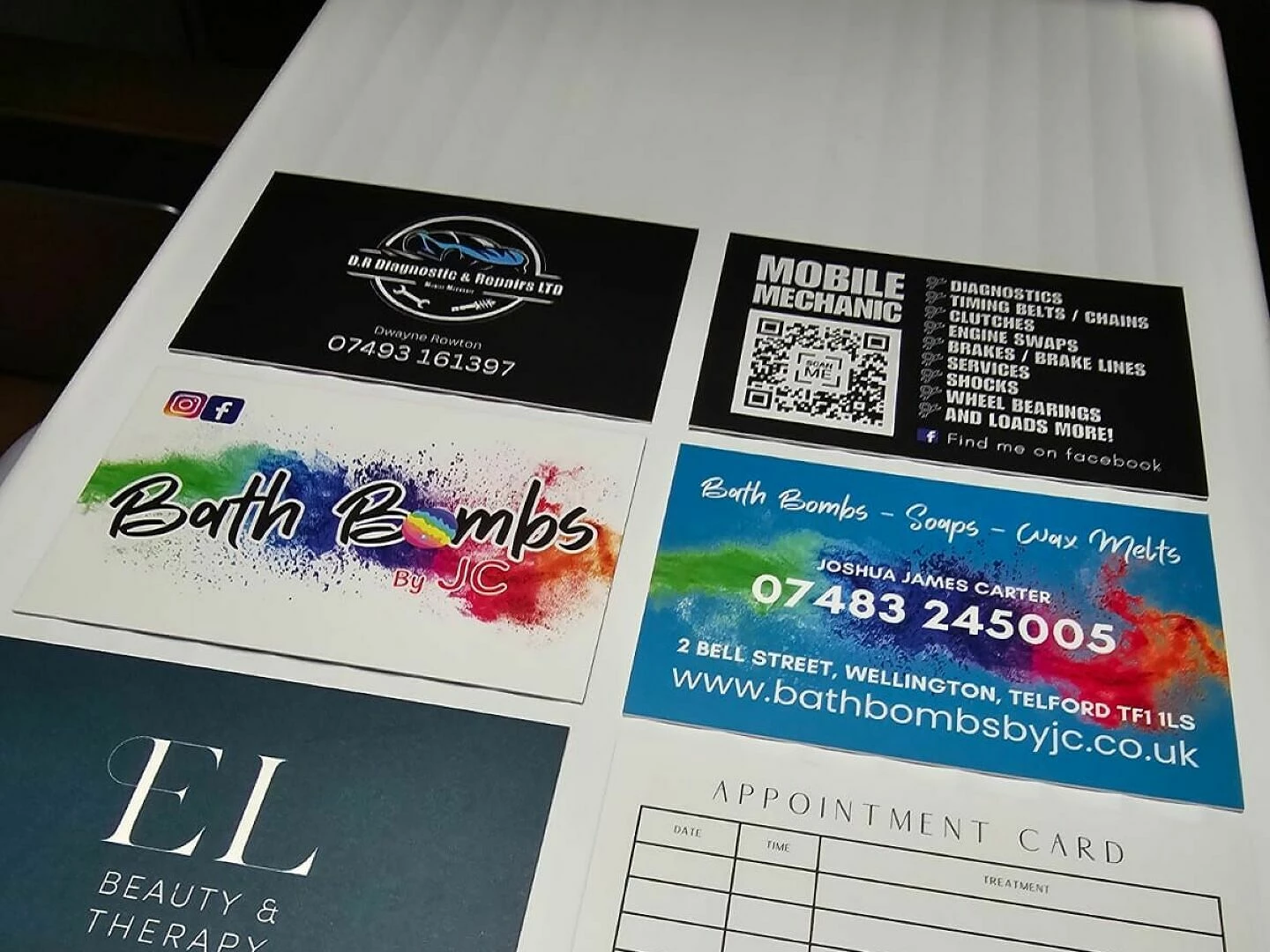 business cards collection 450gsm silk with matt la