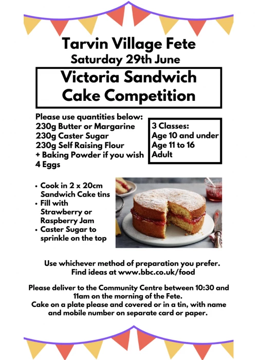 cake competition poster