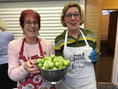 christmas lunch preparations