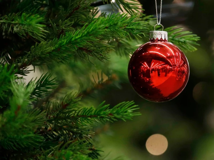 christmas-red-bauble-on-tree
