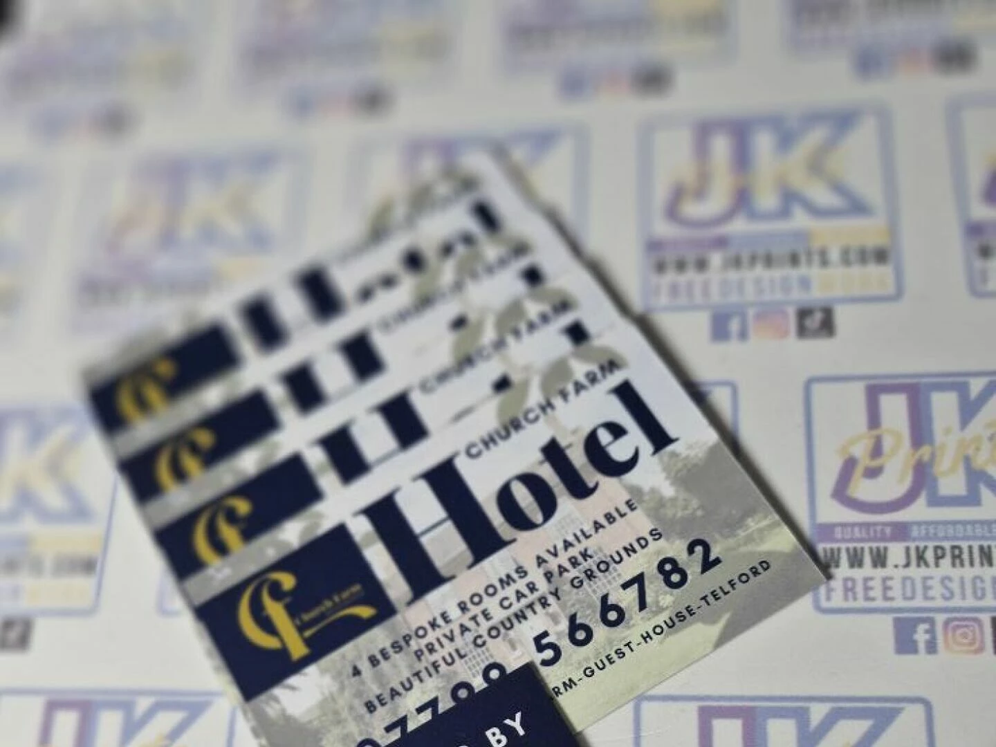 church farm business cards