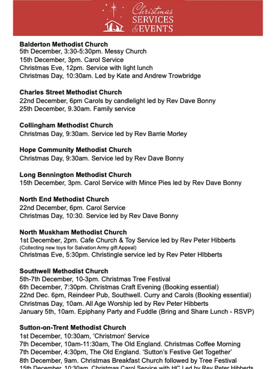 circuit christmas events