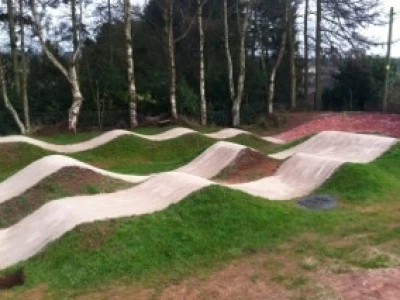 clark  kent skills bmx pump track side view