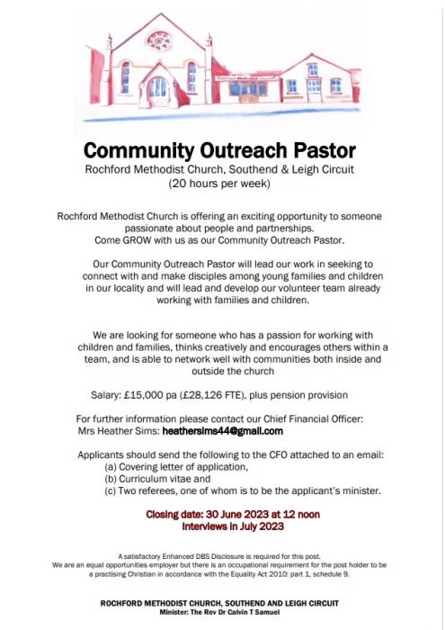 community outreach pastor 2023