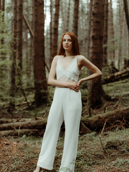 cool modern jumpsuit eco crepe clean p