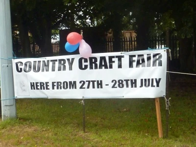 country craft fair banner at the emporium