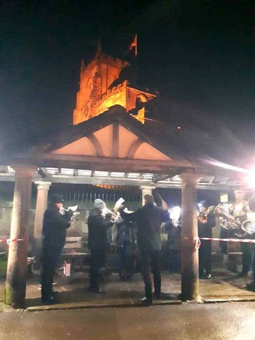 crewe brass perform at the concert