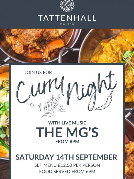 curry night at the marina