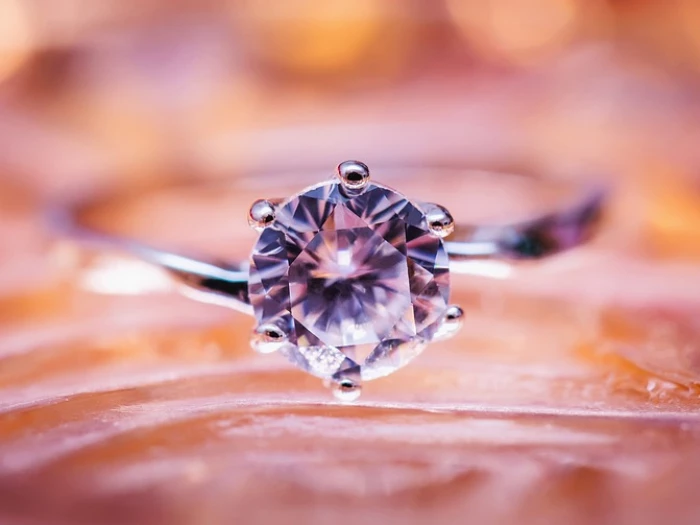 diamond jewelry macro