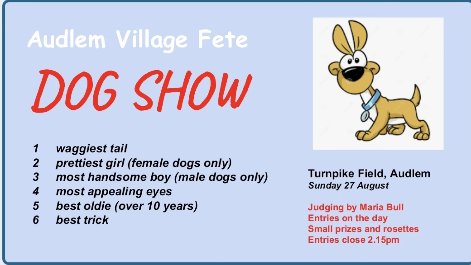 dog show at the fete