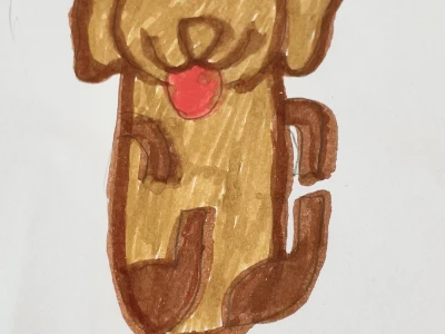 drawing of a dog