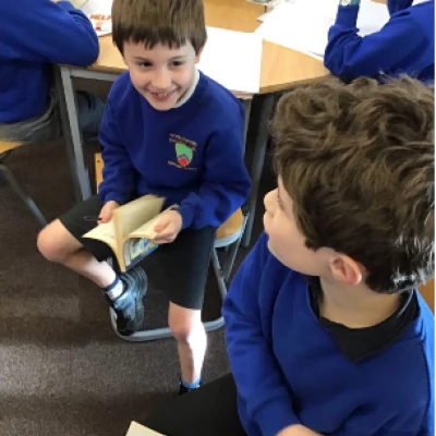finding speech in reading books y4