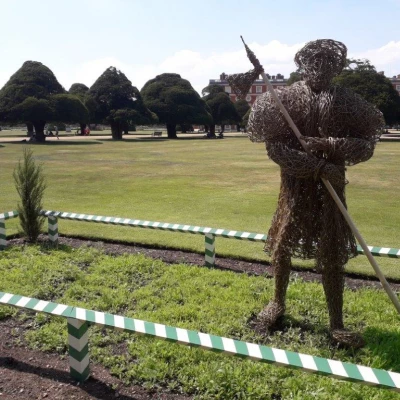 flower club meeting    july 2022 hampton court palace tudor gentleman