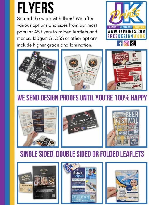 flyers and leaflets