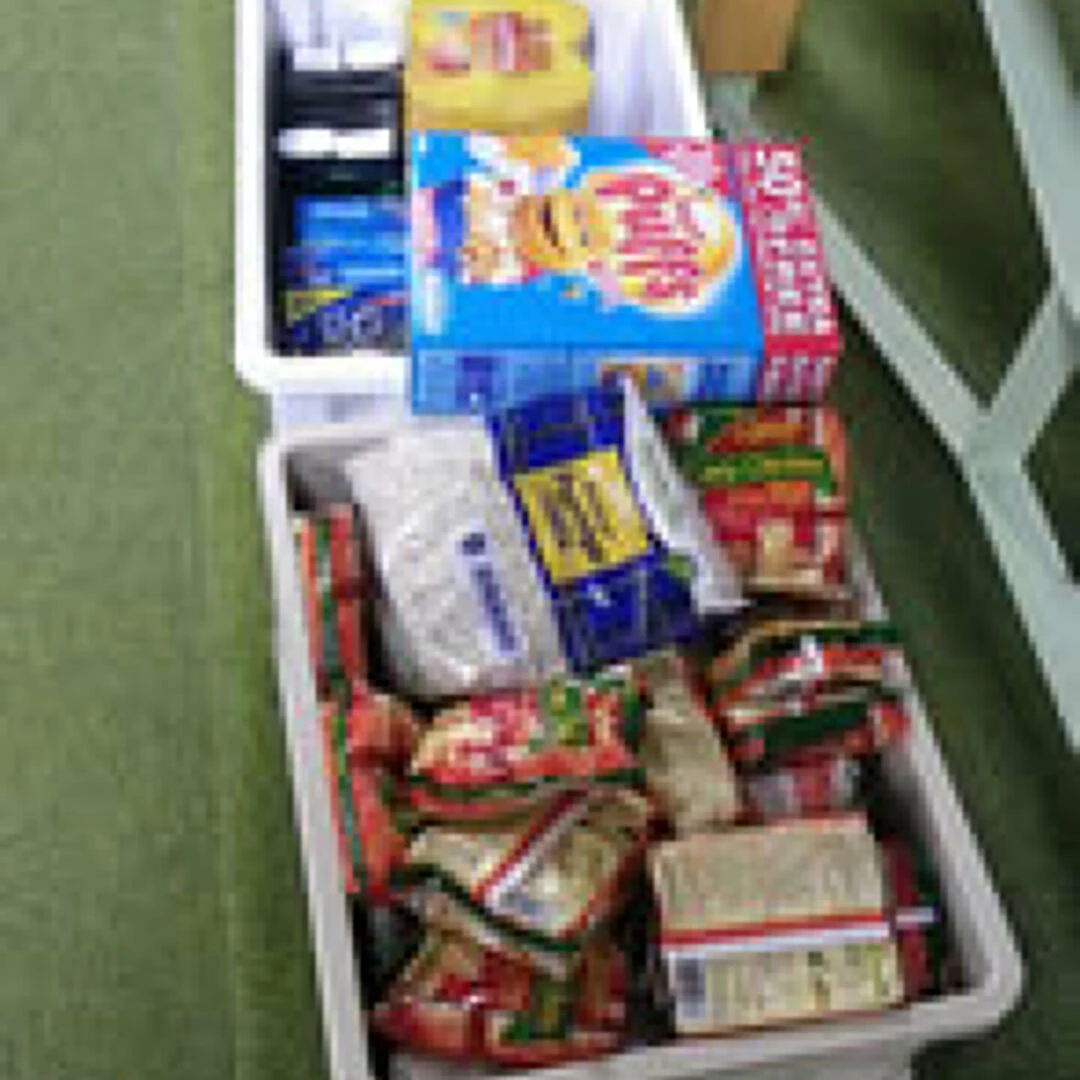 food collected for slough food bank