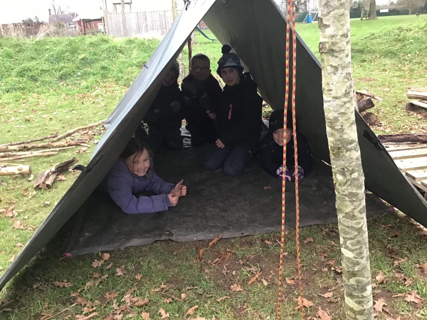 forest school shelter