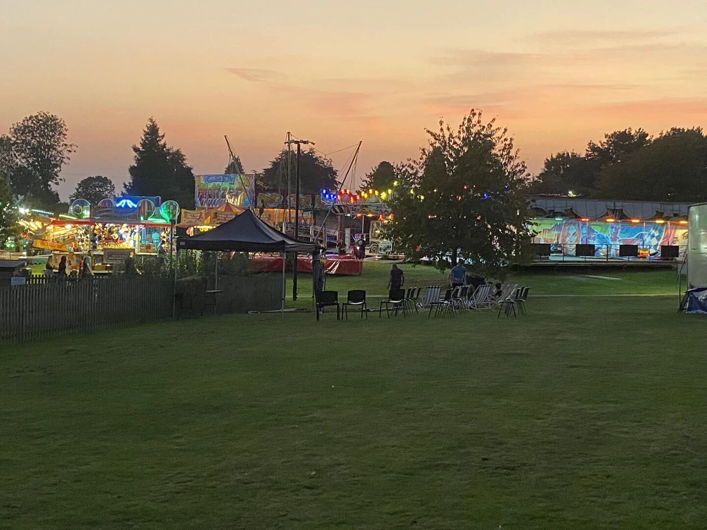 funfair on green