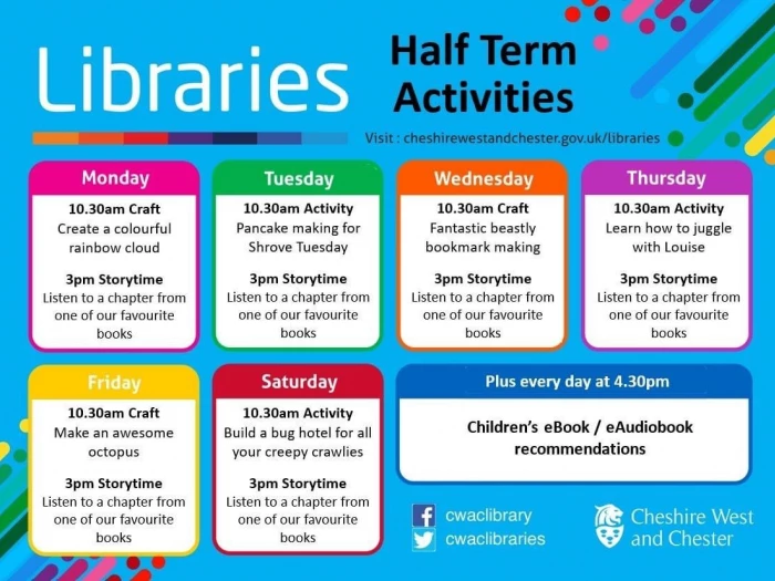 half term libraries