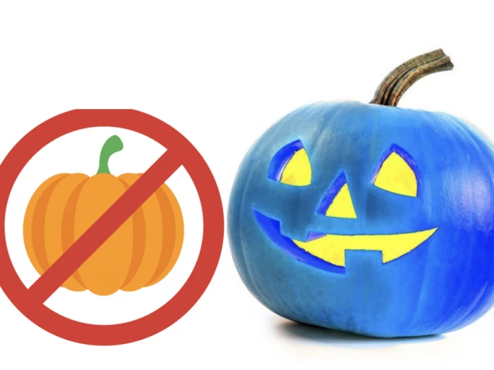 halloween blue pumpkin and respect