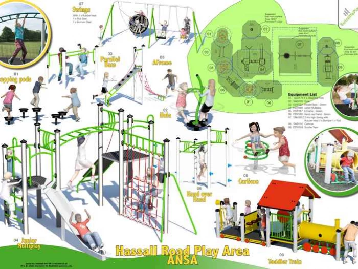 hassal road play area proposals