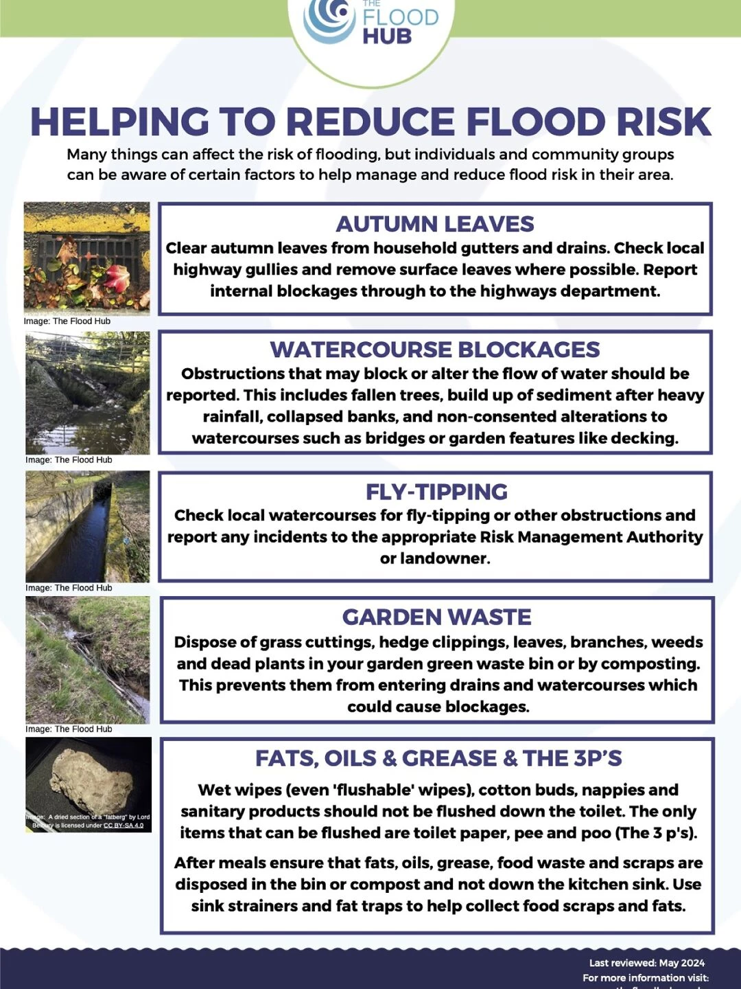 helping to reduce flood risk
