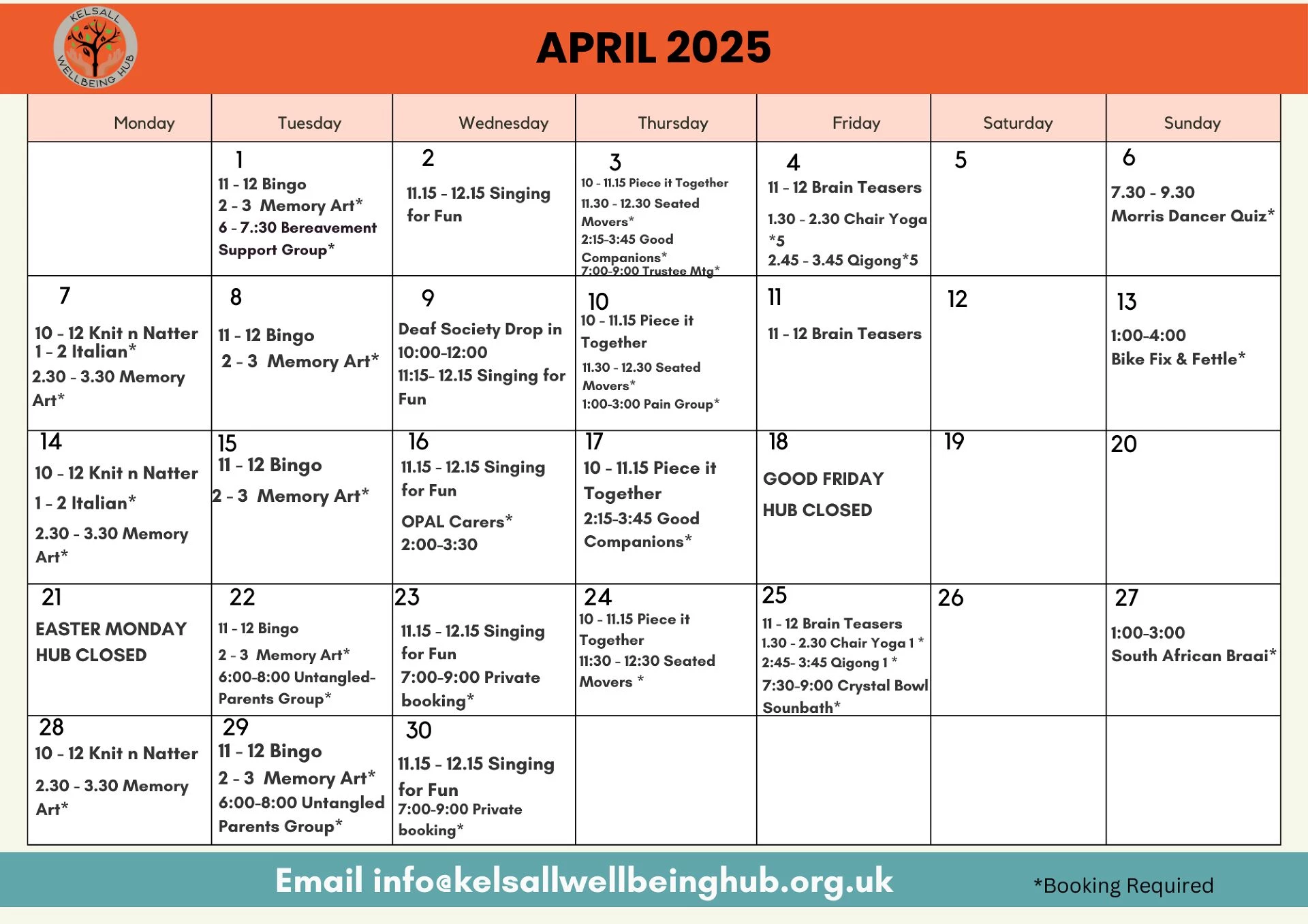 hub april 25