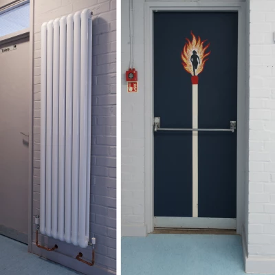 hvh fire door  new radiator