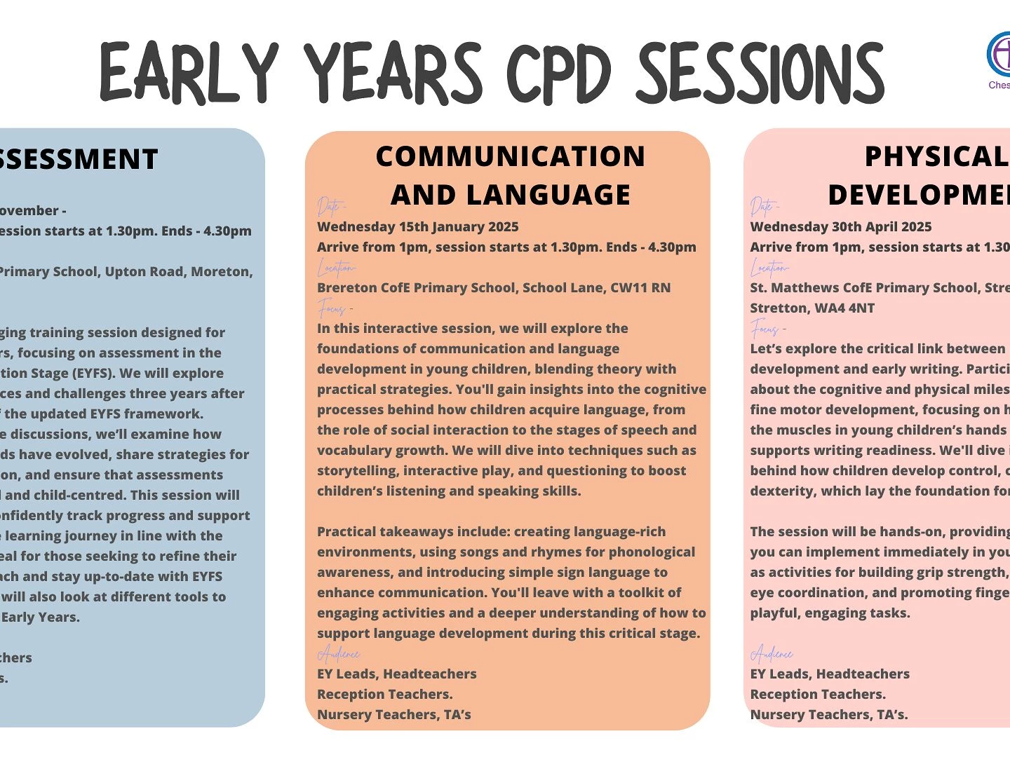 in person eyfs cpd