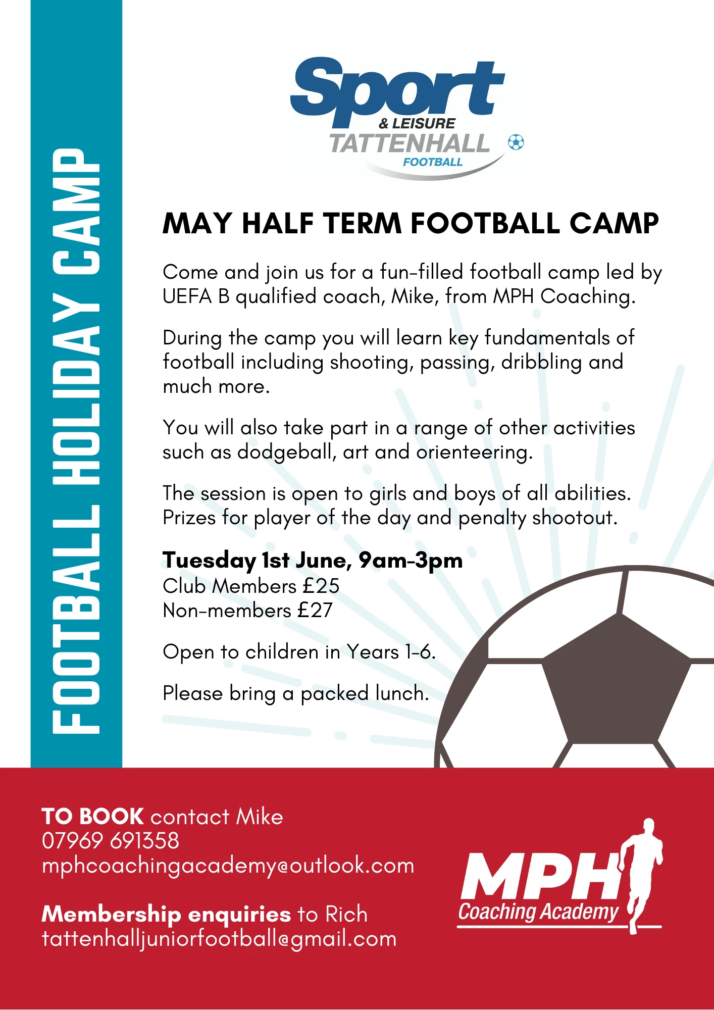 junior football halfterm camp 17 5 21