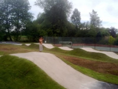 kinnerley bmx pump track side view