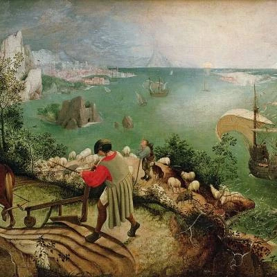 landscape  the fall of icarus