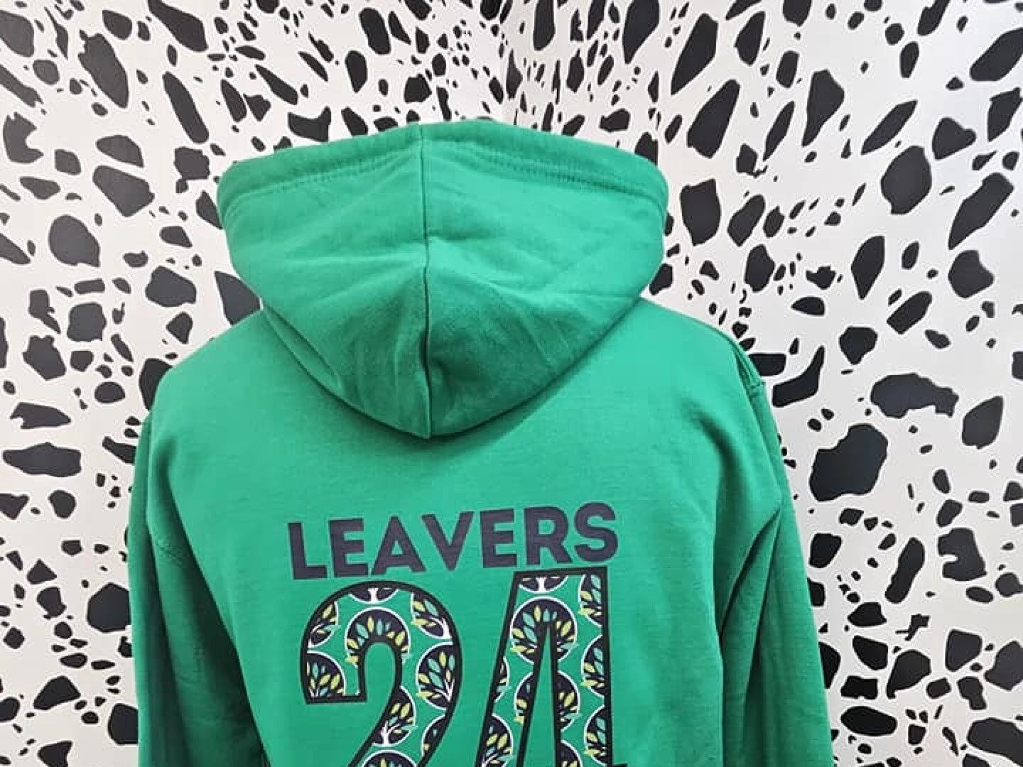 leavers hoodie with dtf printing