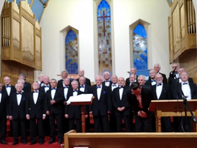 male voice choir at st johns llandudno