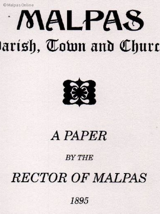malpas parish town and church