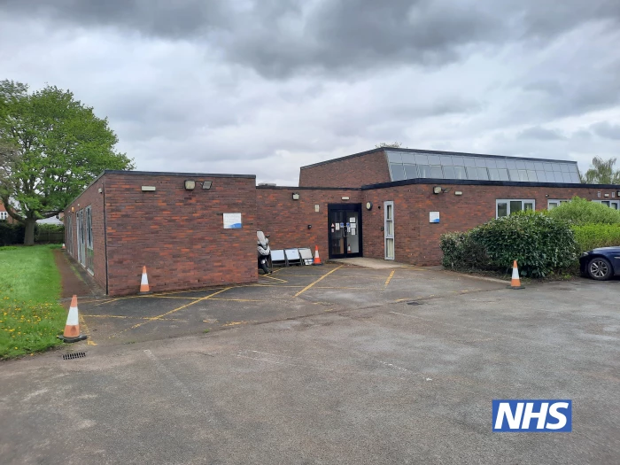nhs vaccination centre  next door to the community centre