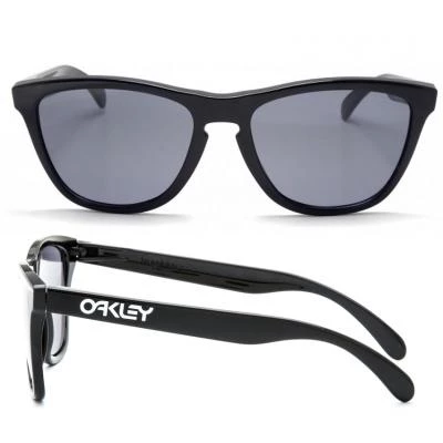 Oakley Frogskins OO9013 Sunglasses In Polished Black With Grey Lenses