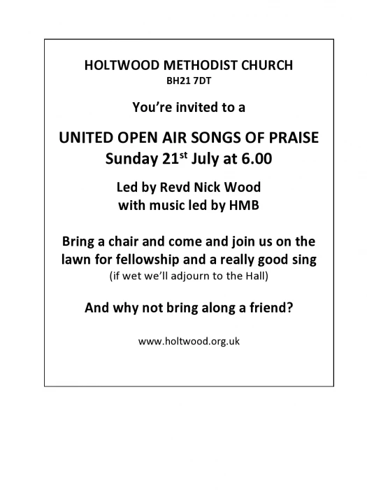 open air service 2024 poster