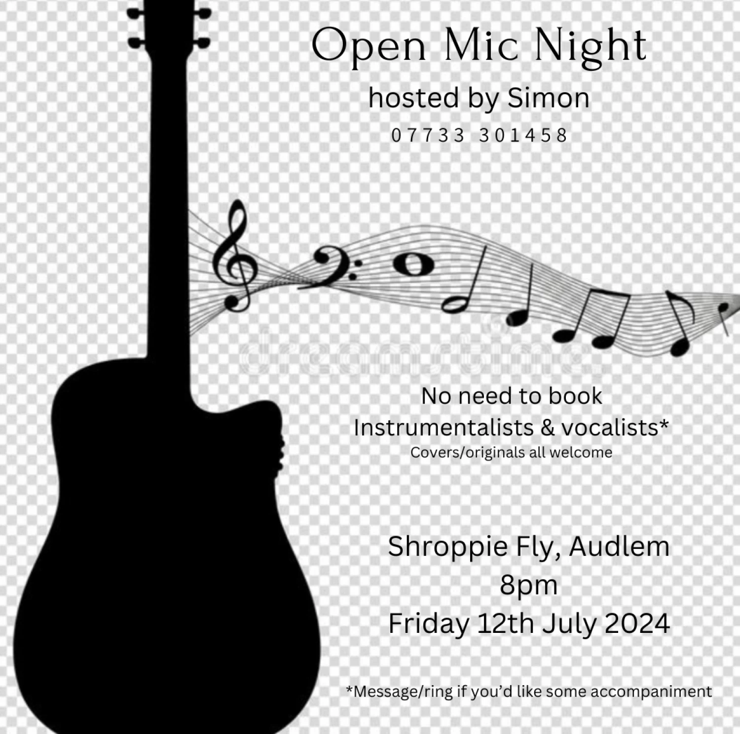 open mic night at shroppie