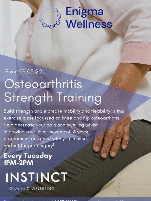 osteoarthritis strength training poster