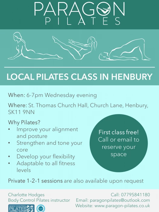 paragon pilates advert