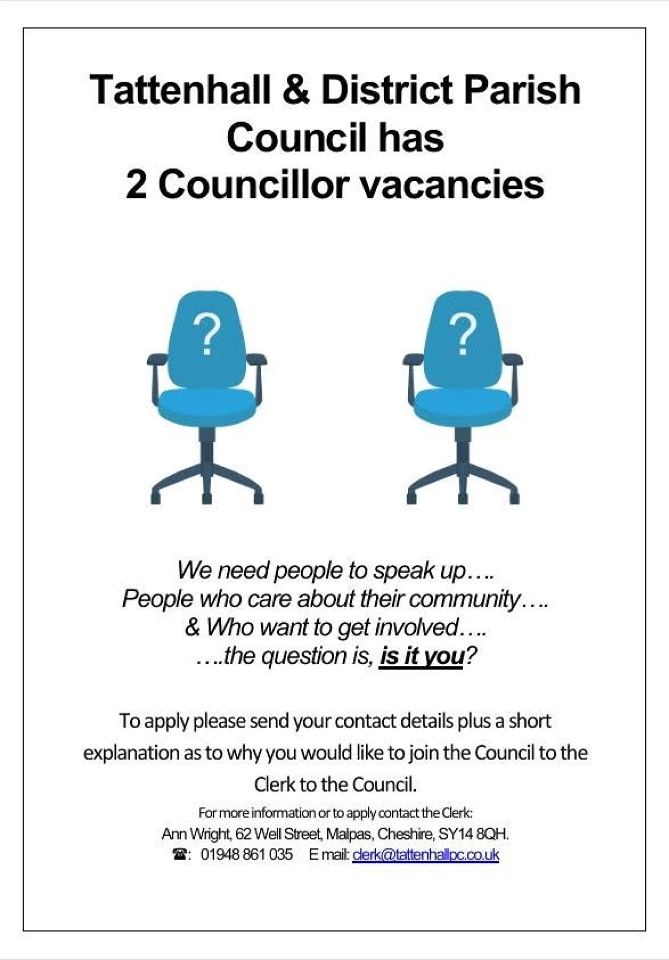 parish council vacancies