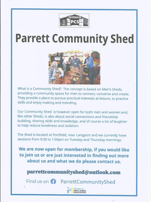parrett community shed