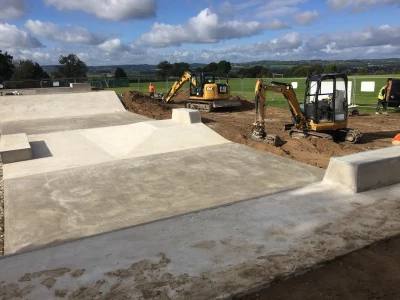 pilsey skatepark under construction