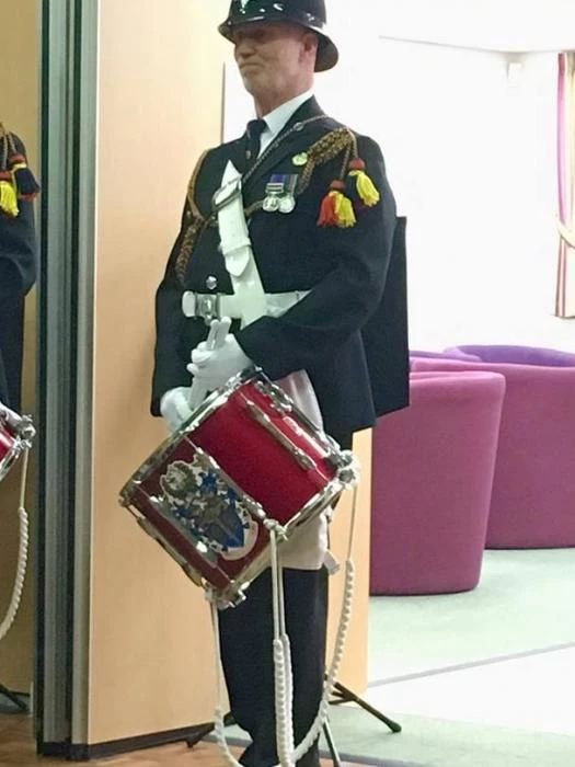 police band drummer